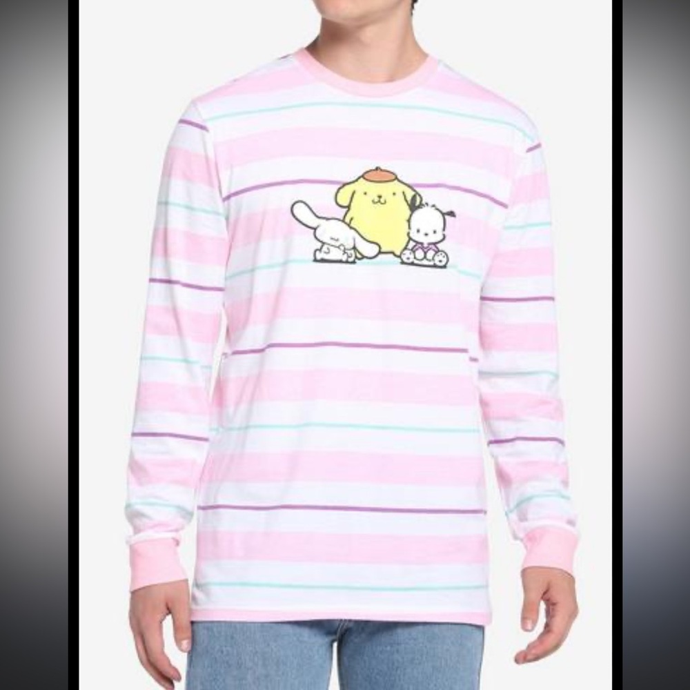 NWT Sanrio Character Long Sleeve Striped T-shirt, M